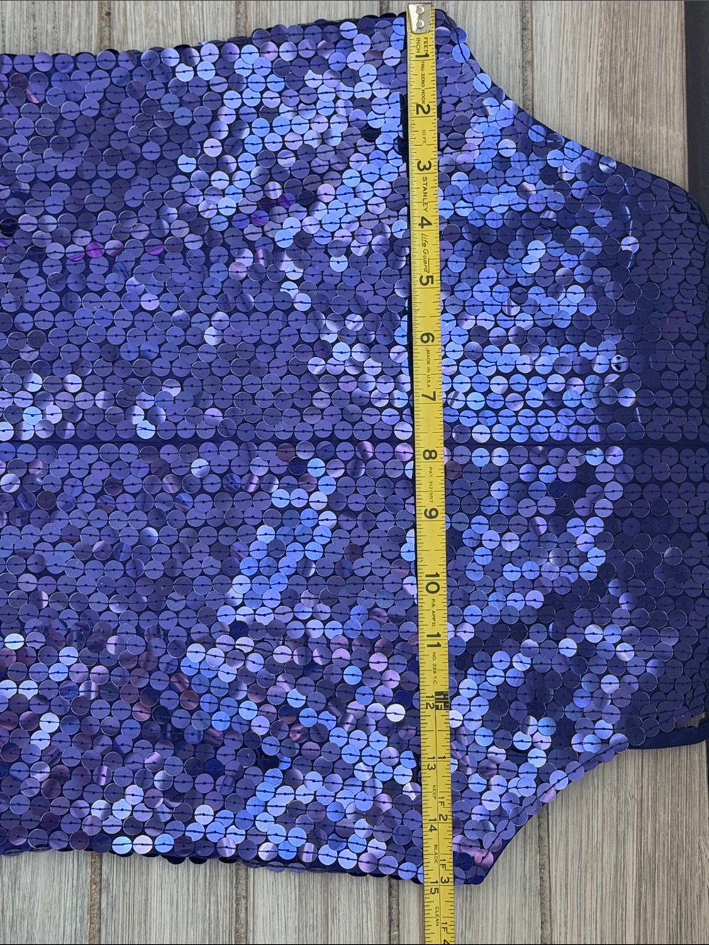 Vintage Niteline Sequin Gown Purple Blue Beaded Cage Neck Y2K Formal Glam Gala 6 - Picture 13 of 16